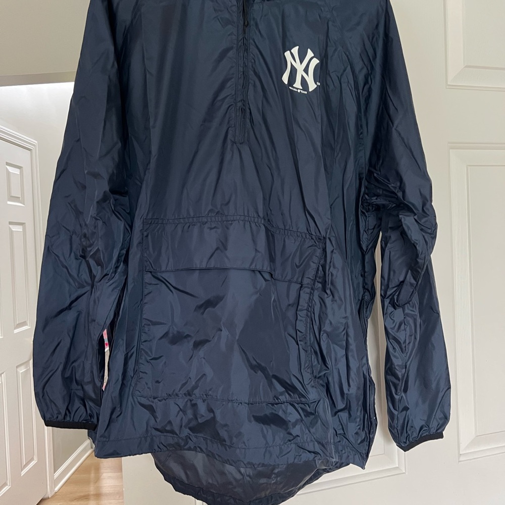 New Era Navy Blue Windbreaker Jacket
